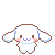 pixel cinnamoroll dog